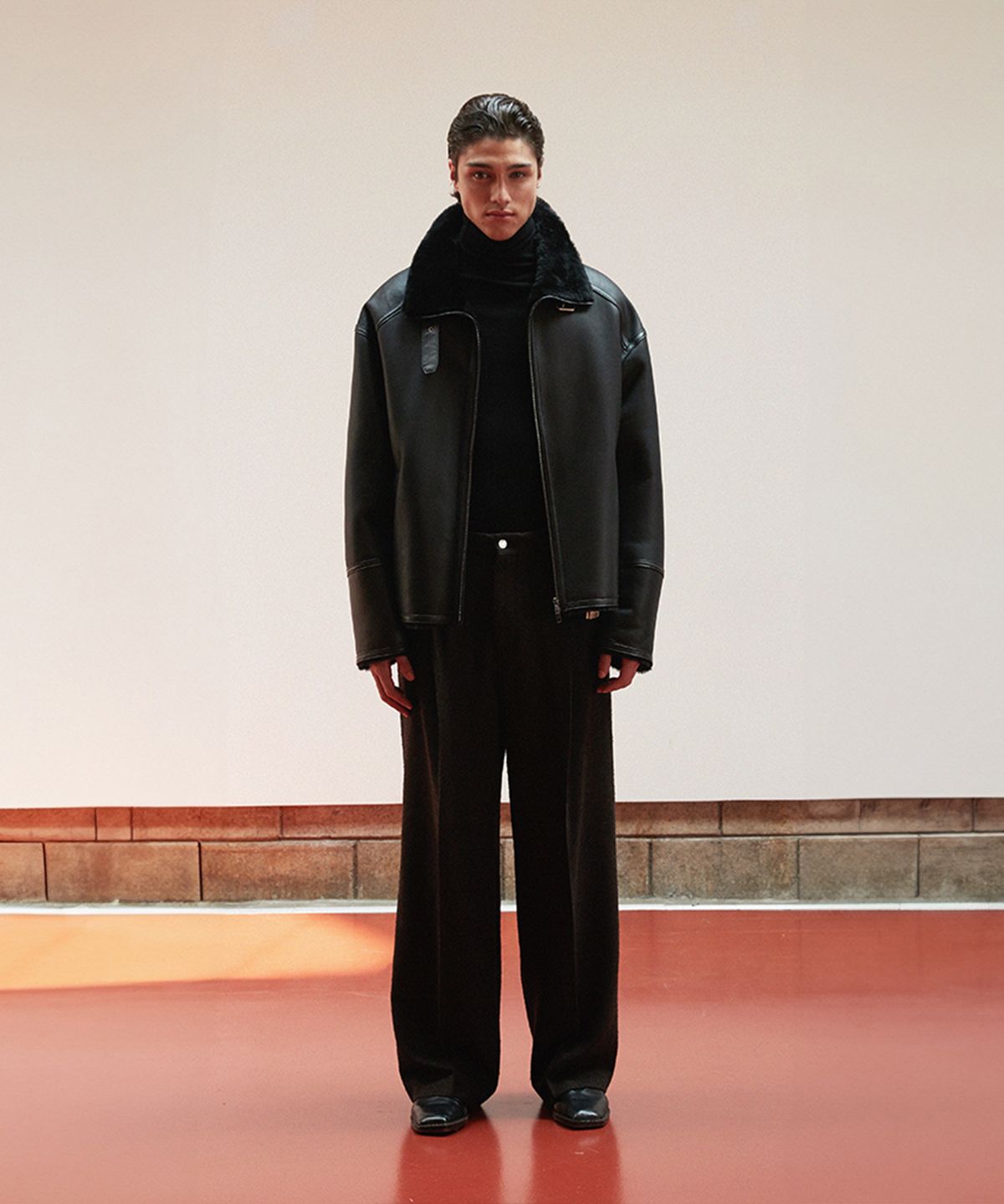 베르데마르(VERDEMAR) Shearling Buckle Jacket_Black
