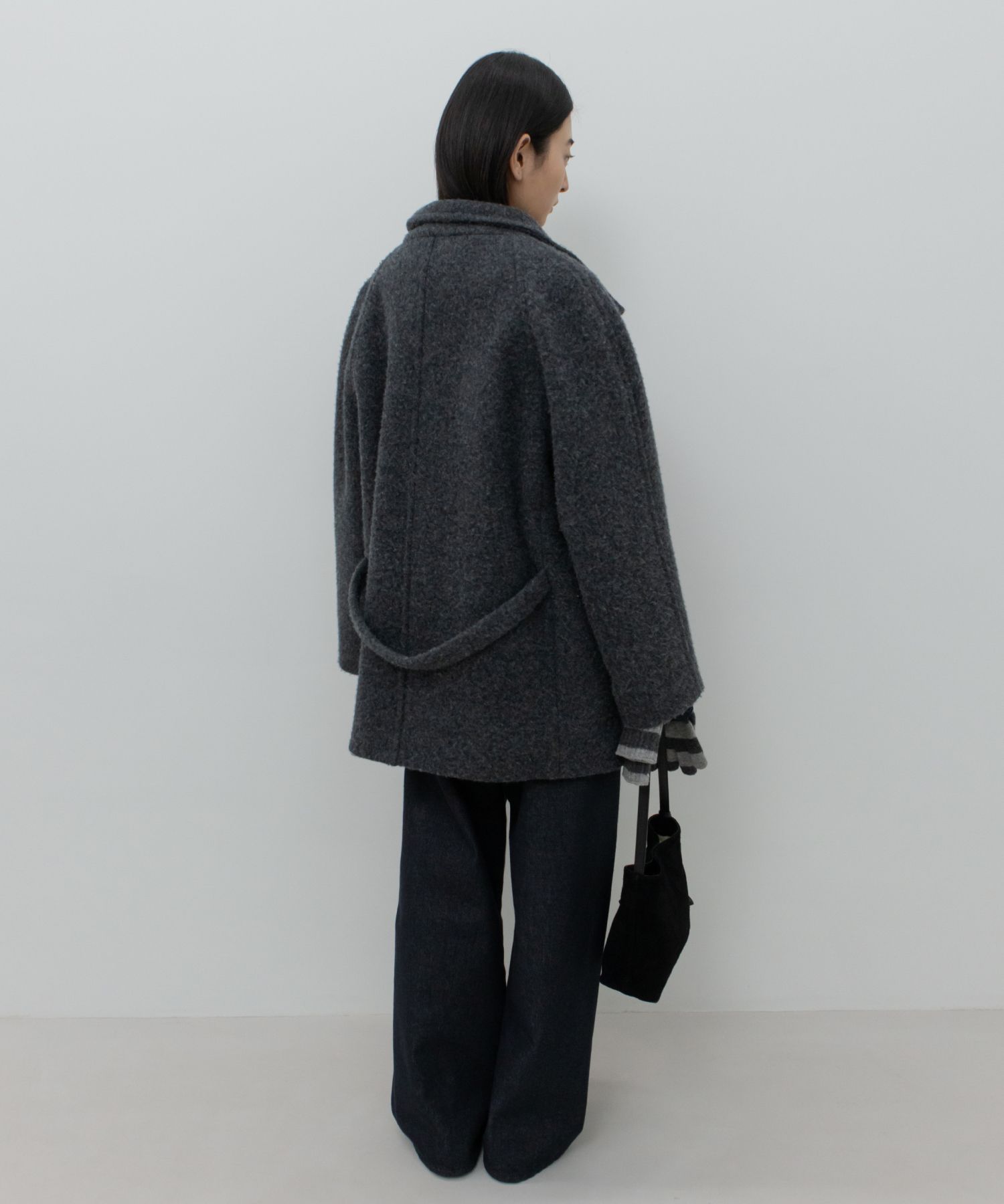 지비에이치 어패럴(GBH APPAREL) HIGH-NECK TOGGLE COAT / CHARCOAL