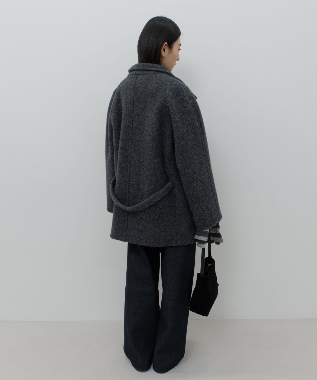 지비에이치 어패럴(GBH APPAREL) HIGH-NECK TOGGLE COAT / CHARCOAL
