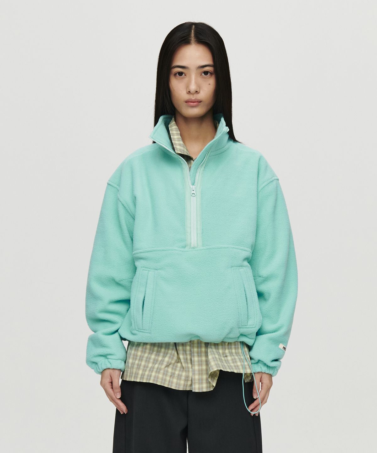 호이테(HEUTE) WILD FLEECE HALF ZIP-UP  (MINT)