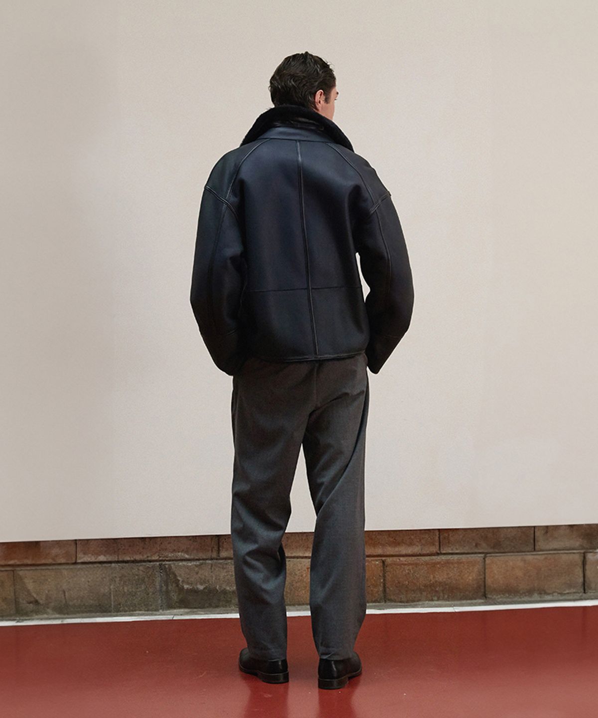 베르데마르(VERDEMAR) Shearling Buckle Jacket_Deep Navy