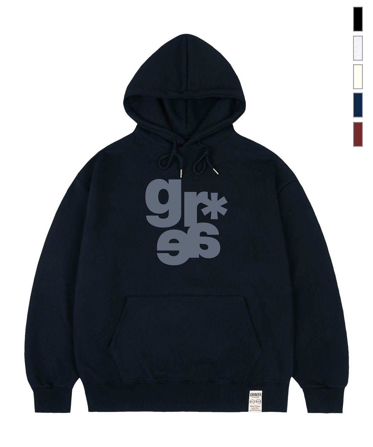 그레이버(GRAVER) [UNISEX]GRAE-S 후드티_5color