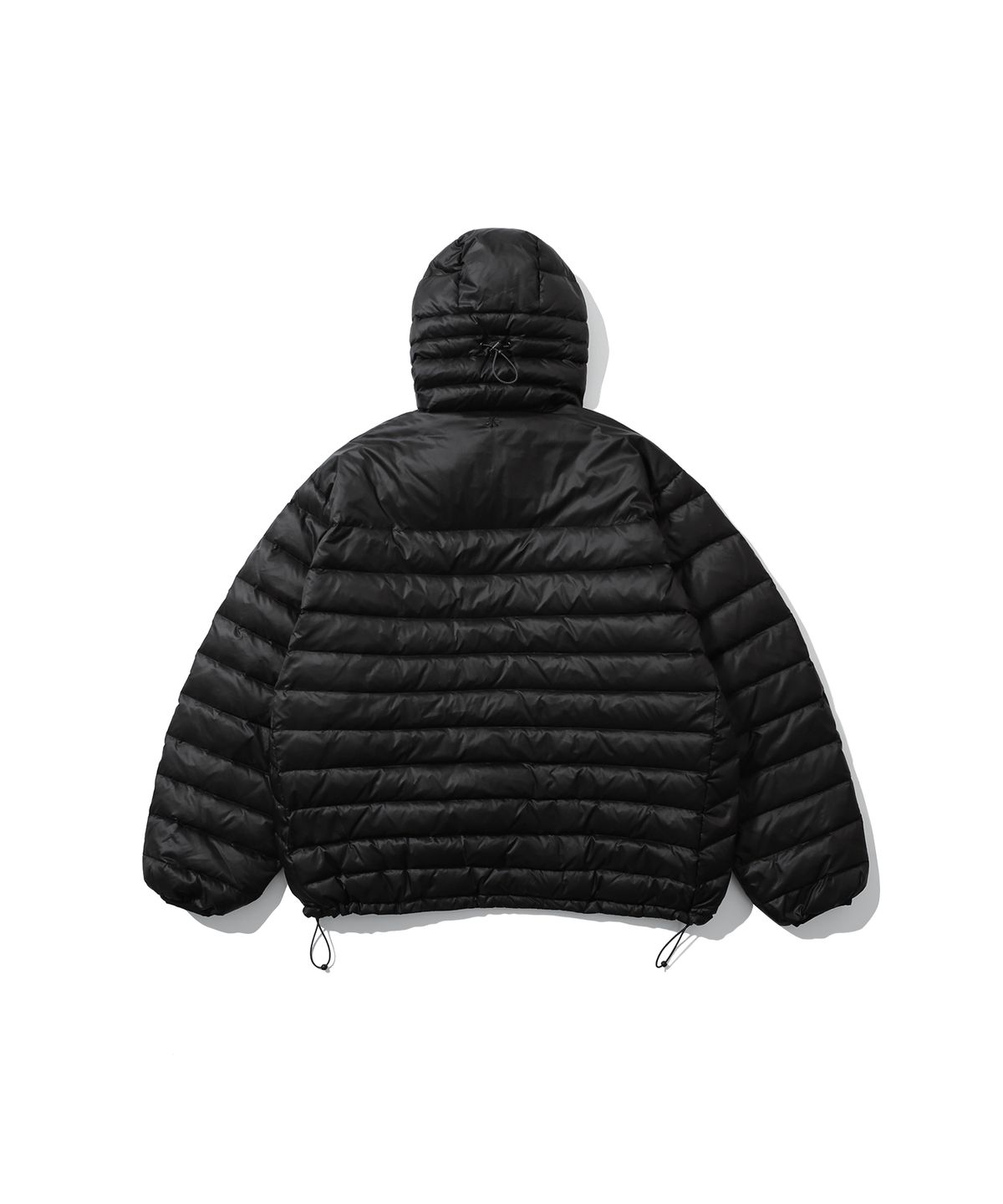 앵글런(ANGLAN) Duck Down Hooded Anorak Puffer - Black