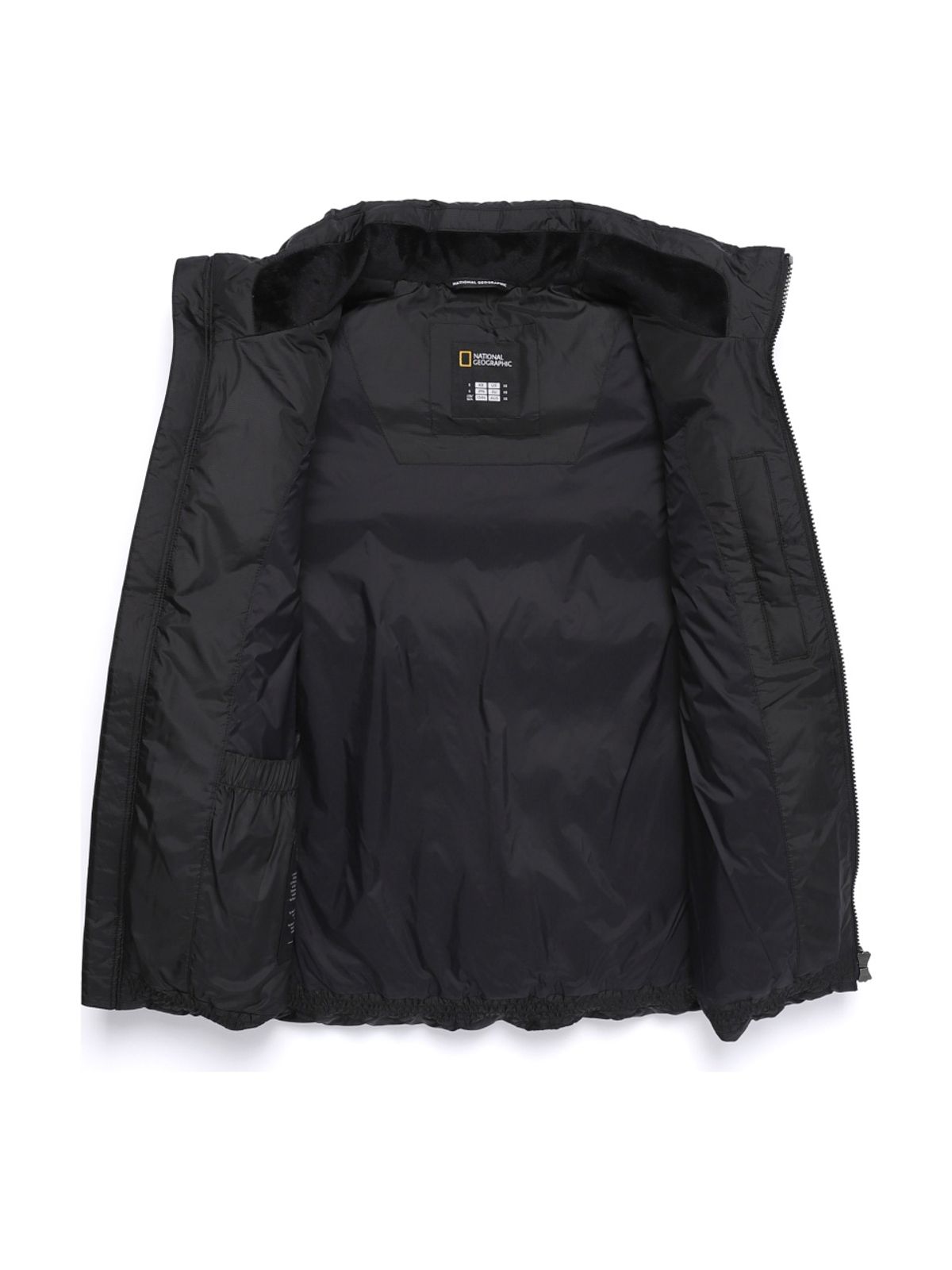 내셔널지오그래픽(NATIONALGEOGRAPHIC) N254UDV170 나나 패딩 하이넥 구스다운 베스트 BLACK