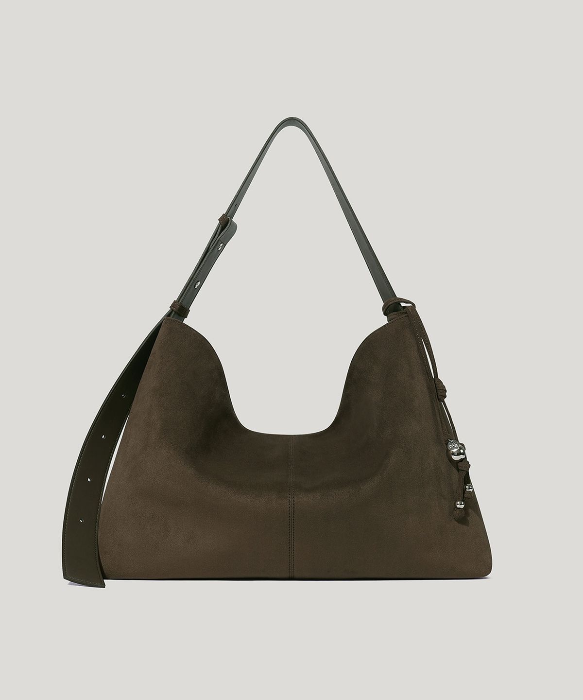 오브히(OVHEE) 테이브 스웨이드 숄더백 Tave Suede Shoulder Bag_Dark Olive