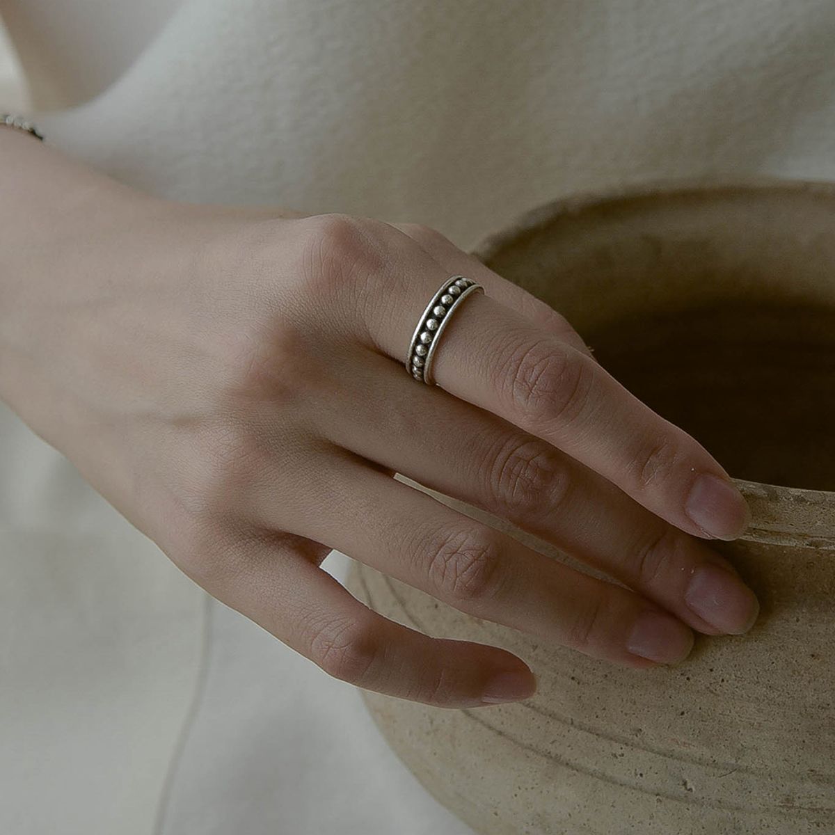 레트로핑거(RETROFINGER) silver925 Black Dome #SR91