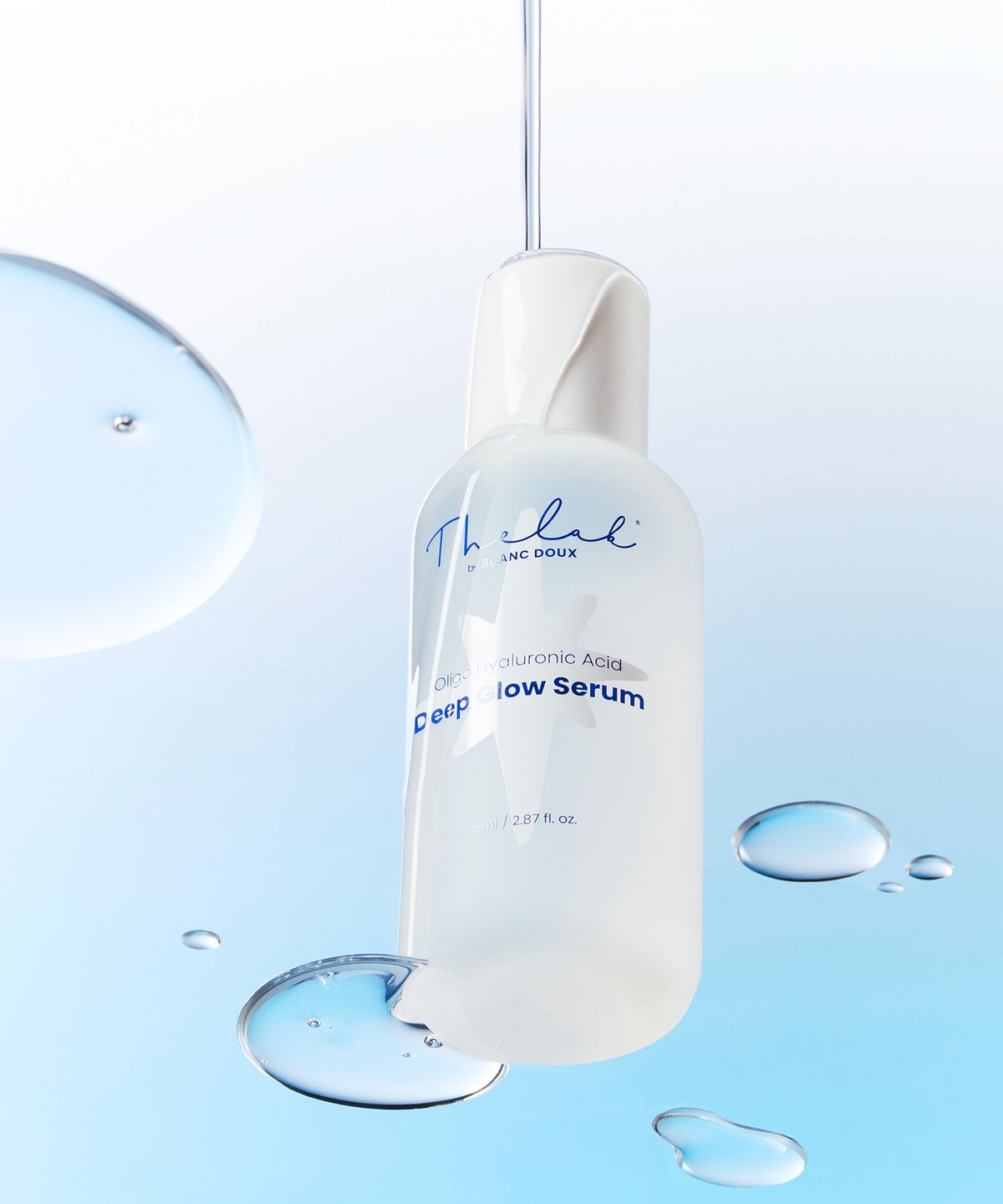 더랩바이블랑두(THE LAB by blanc doux) [화잘먹 SET] 저분자 히알루론산 딥 토너 200ml + 딥 글로우 세럼 85ml (카밍크림 10ml 2ea 증정)