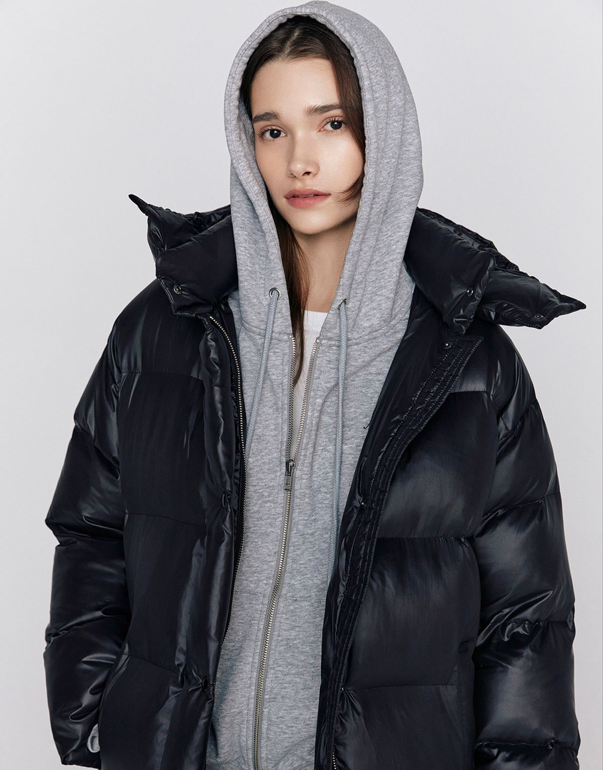 지오다노(GIORDANO) 롱패딩 푸퍼 375923 [black]