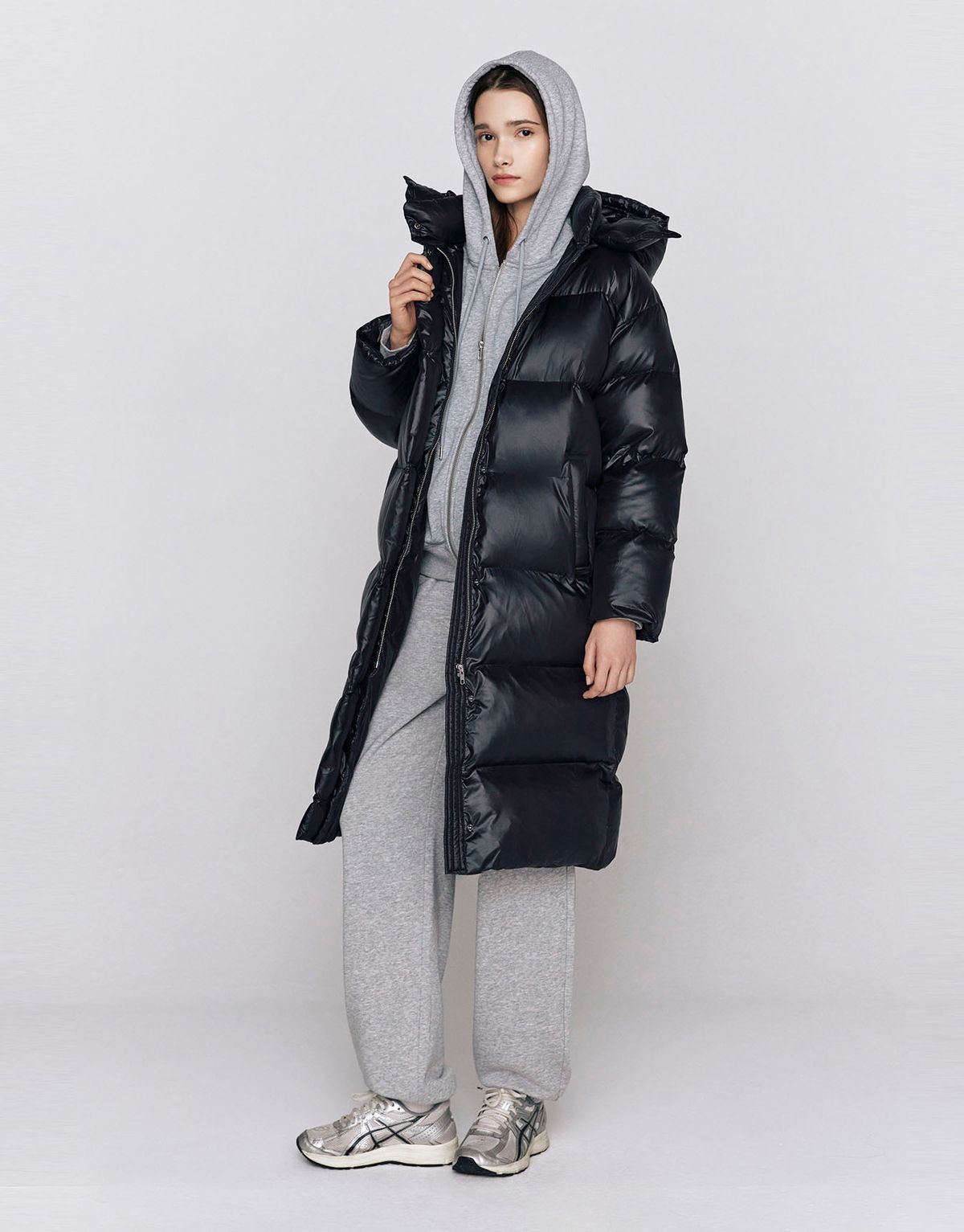지오다노(GIORDANO) 롱패딩 푸퍼 375923 [black]