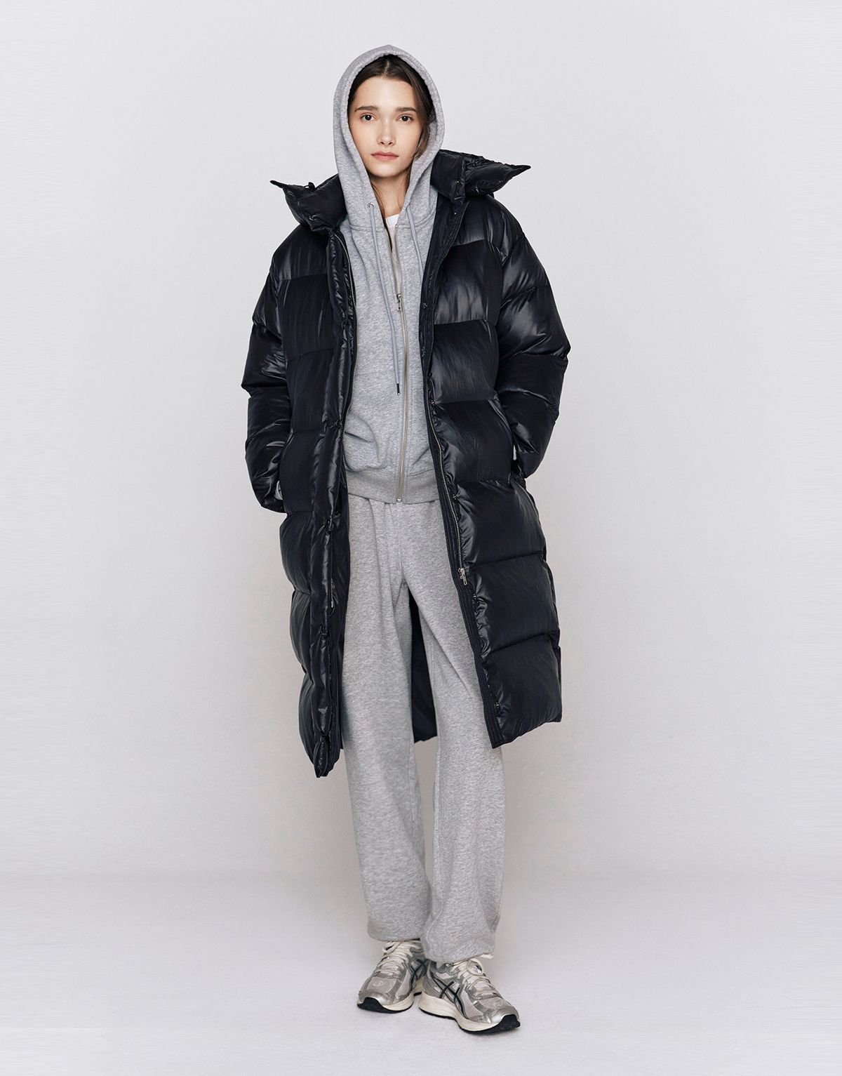지오다노(GIORDANO) 롱패딩 푸퍼 375923 [black]