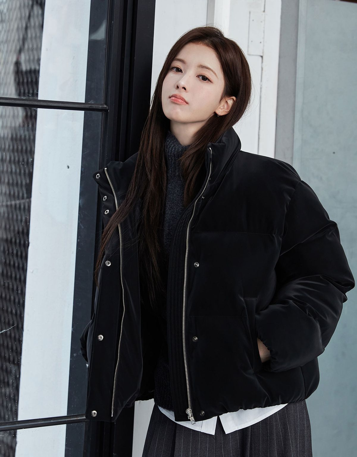 지오다노(GIORDANO) 숏패딩 푸퍼(레더/러버/코듀로이) 375921 [4color]
