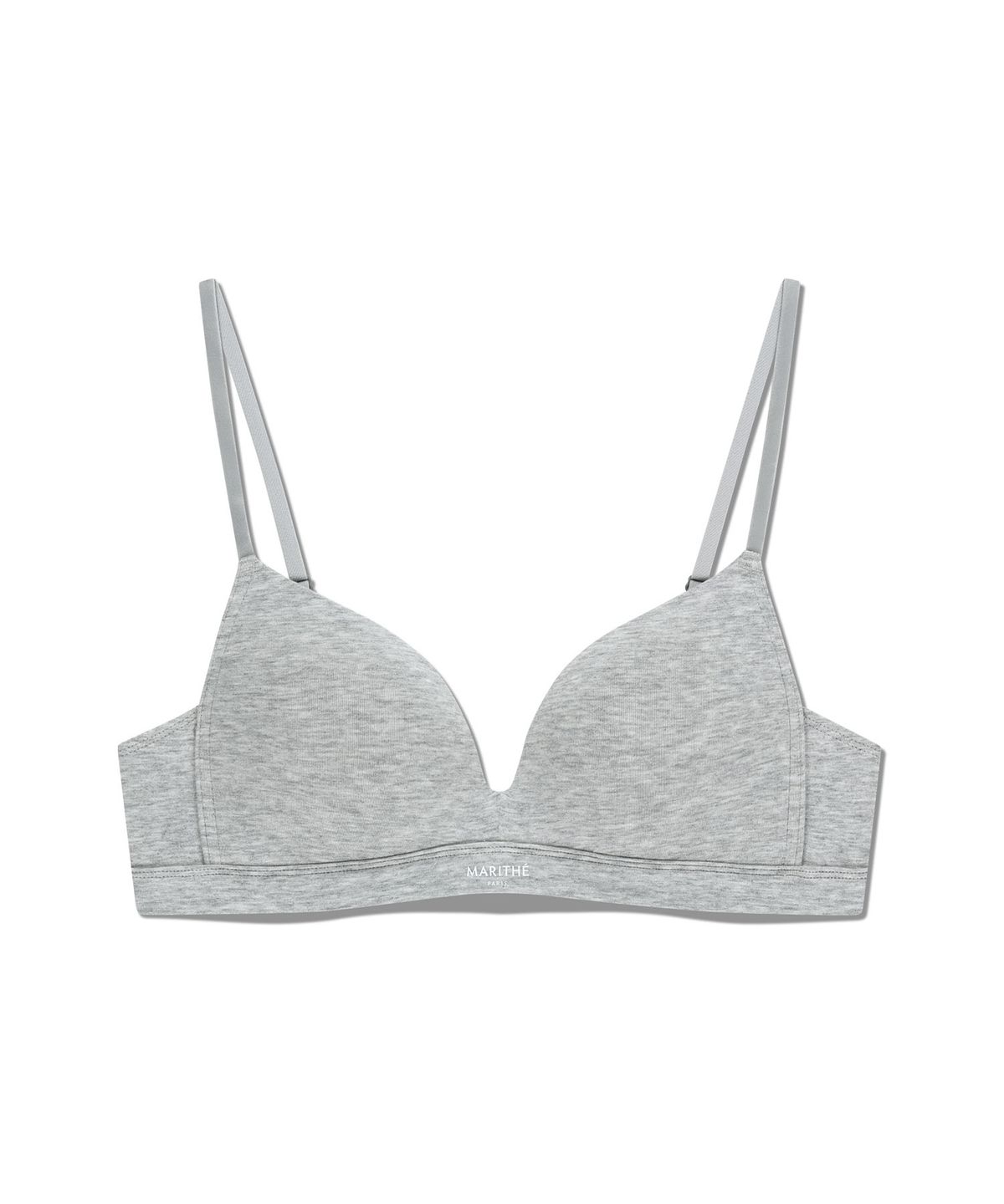 마리떼 프랑소와 저버(MARITHÉ + FRANҪOIS GIRBAUD) UNDERWEAR W BASIC LOGO BRA heather gray