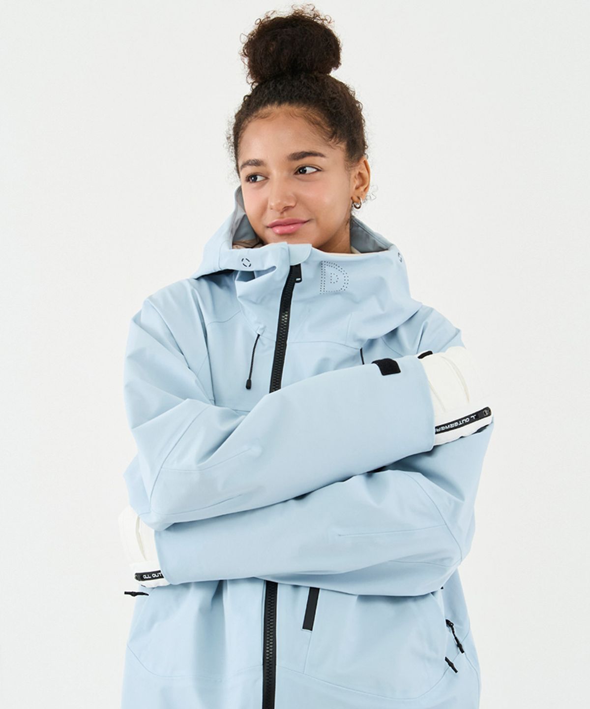 돌아우터웨어(DOLL OUTERWEAR) 2526 플로우 라인 레더 장갑 WHITE 남녀공용