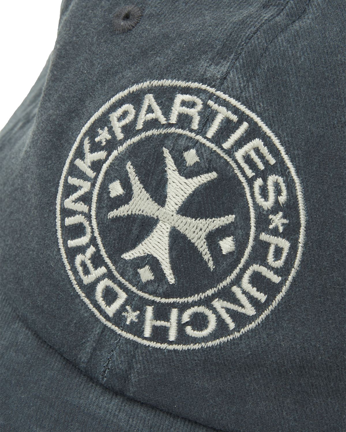 펀치드렁크파티즈(PUNCH DRUNK PARTIES) Circle Logo Washed Ball Cap (NAVY)