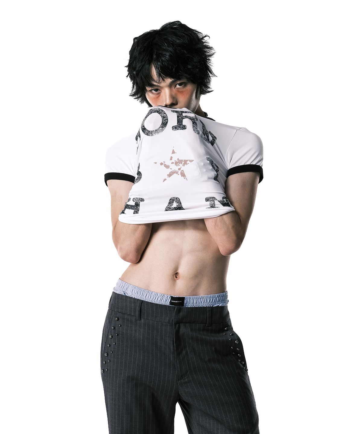 본바이한(BORNBYHAN) UNISEX BORN BY HAN LINGER T-SHIRT WHITE