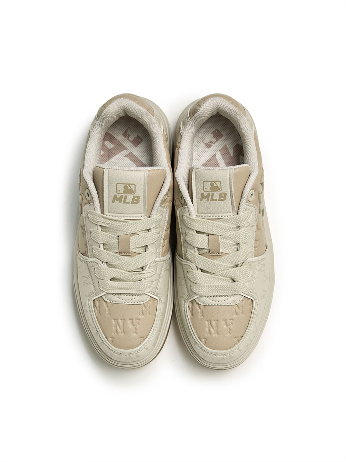 엠엘비(MLB) 청키라이너 엠보 모노그램 NY (Beige)