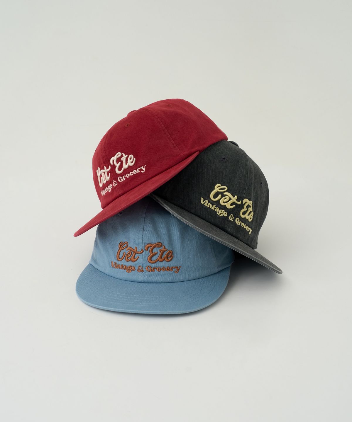 쎄떼떼(cet ete) 빈티지 90s 볼륨 OG 로고 Cap_차콜