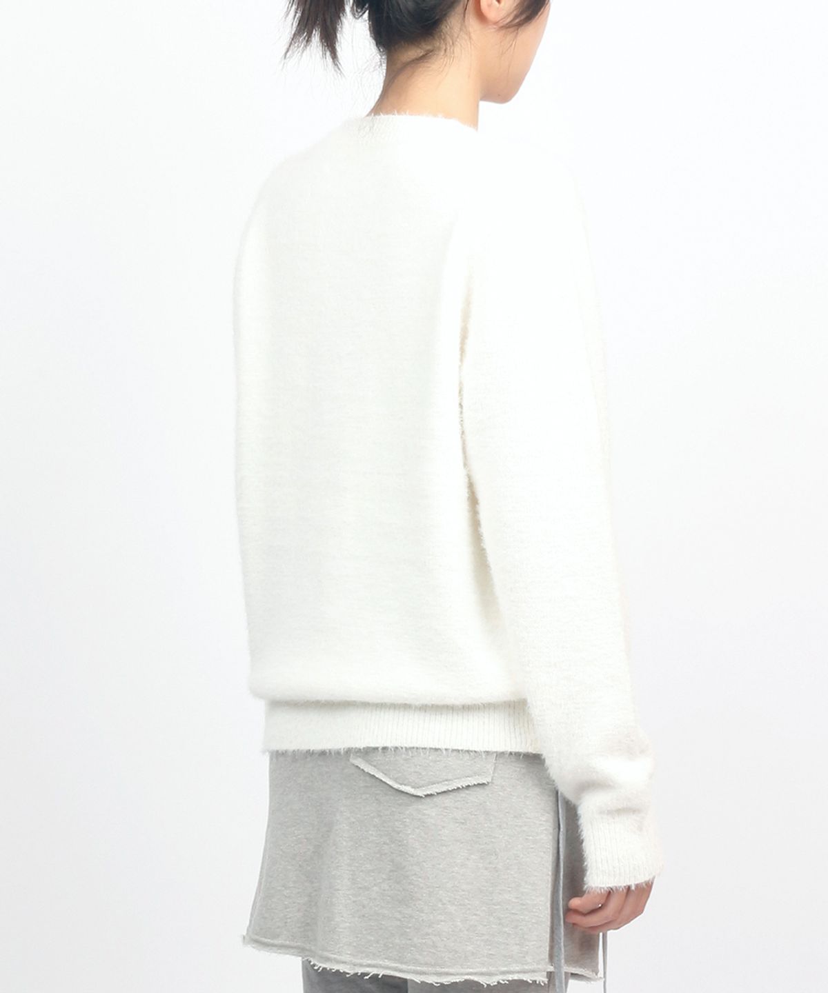 써넥트(SUNNECT) Stars Shaggy Sweater - Natural