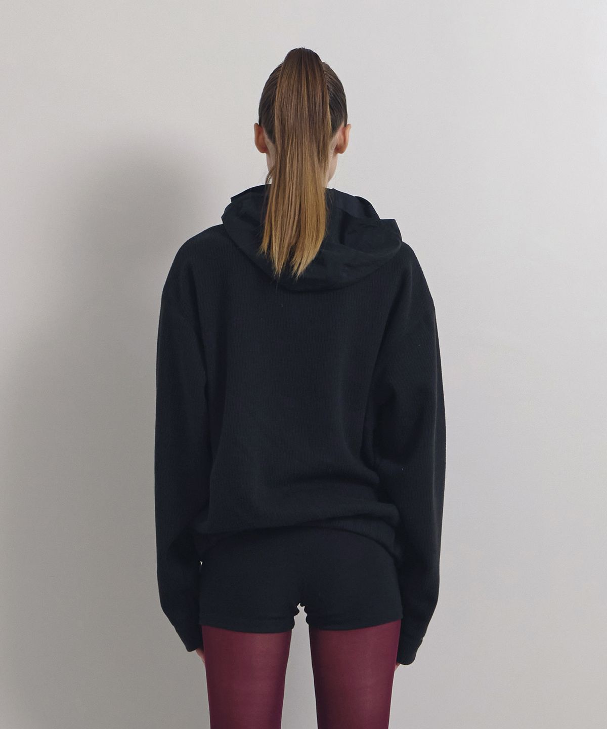 소어티(SOEOTI) Shell Knit Hood Zip up (Black)