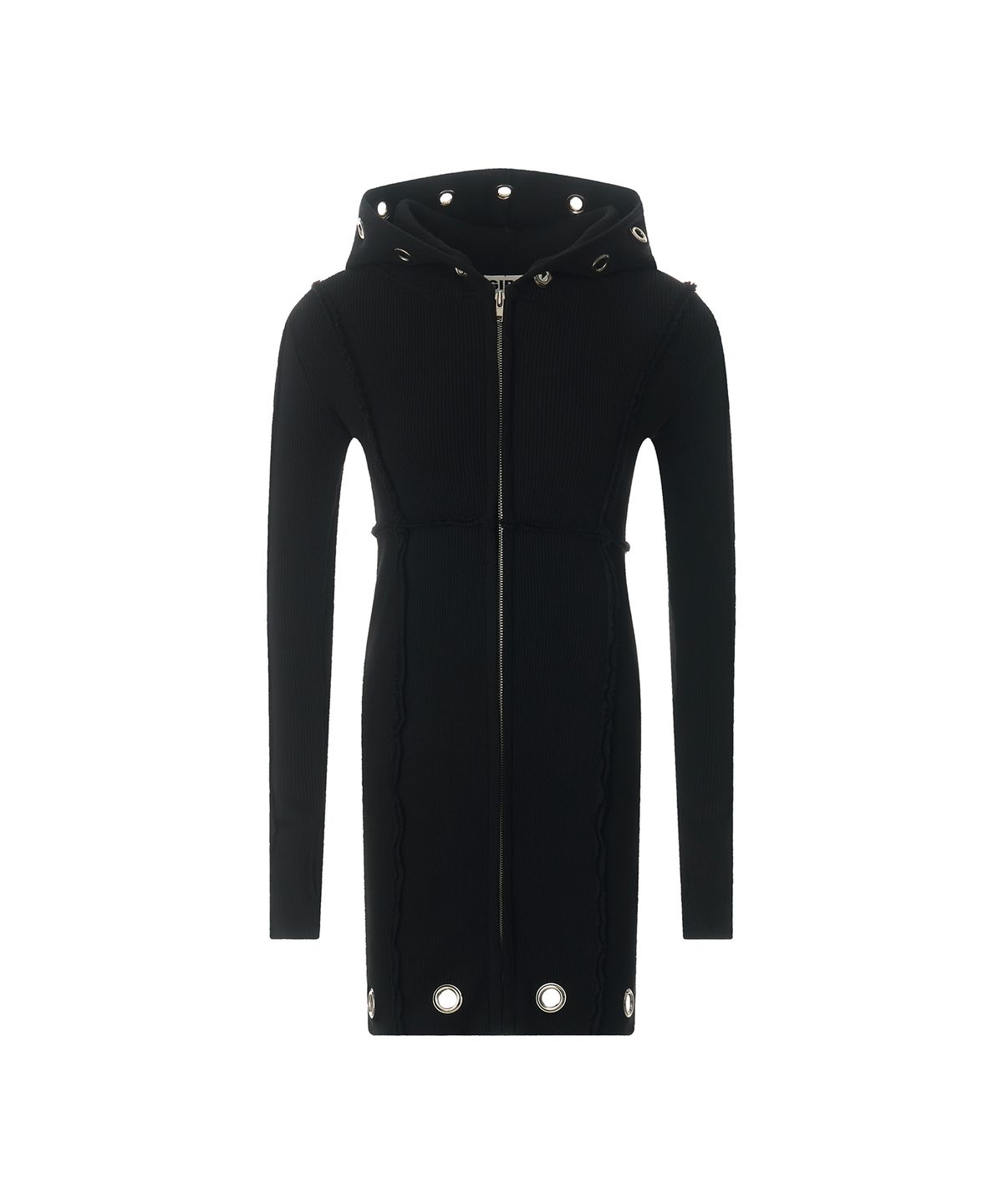 걸스걸스(GIRLSGIRLS) MATERIAL DRESS - BLACK
