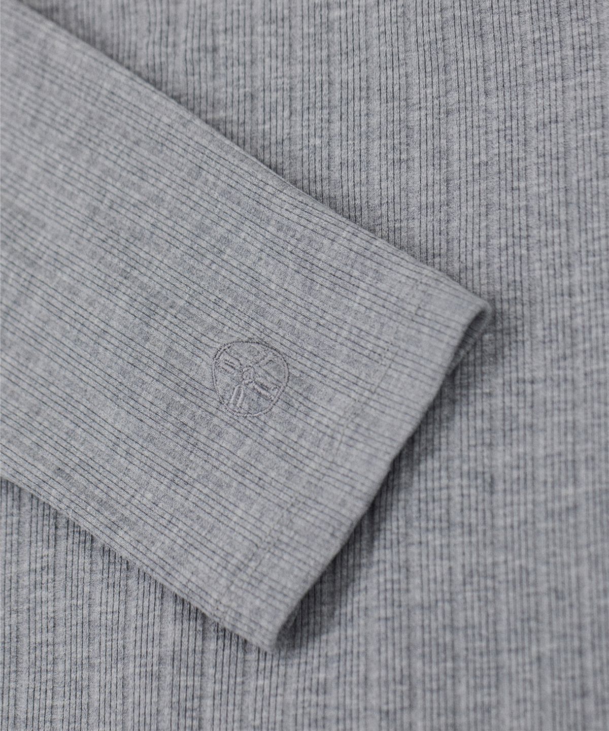 레뷰라(REVURA) REVE COTTON MODAL RIBBED HENLEY SHIRTS - GRAY