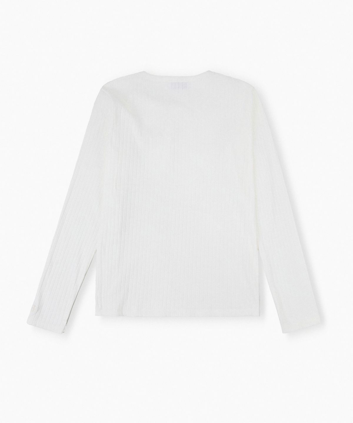 레뷰라(REVURA) REVE COTTON MODAL RIBBED HENLEY SHIRTS - IVORY