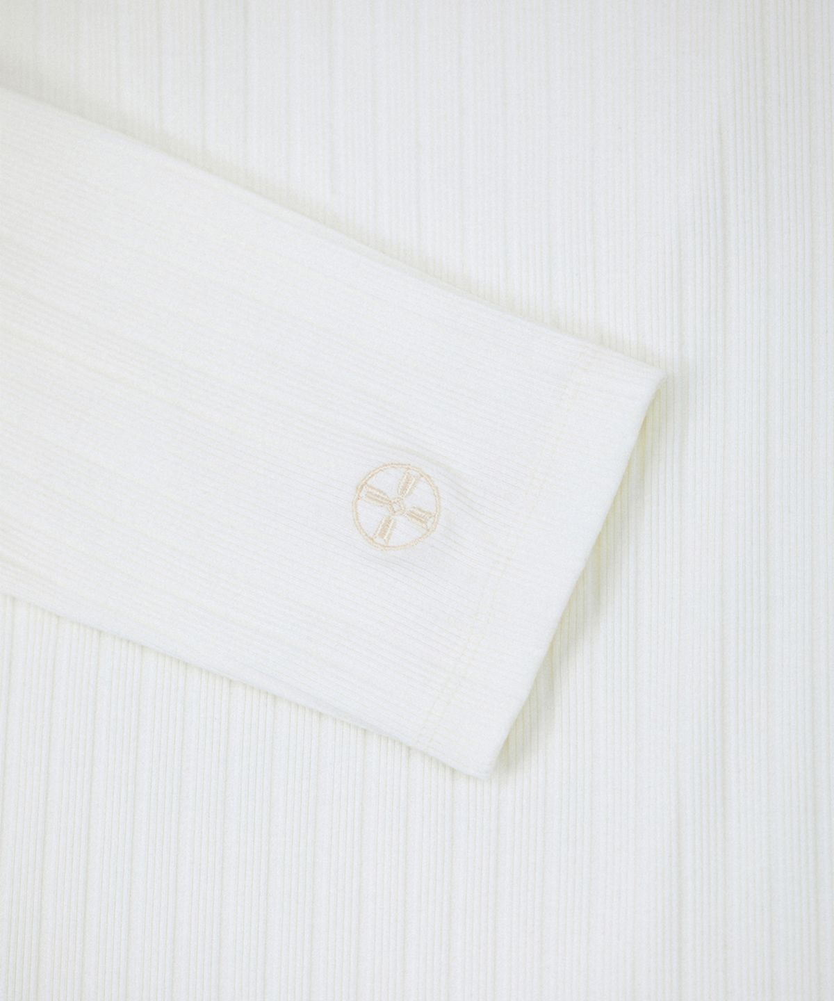 레뷰라(REVURA) REVE COTTON MODAL RIBBED HENLEY SHIRTS - IVORY