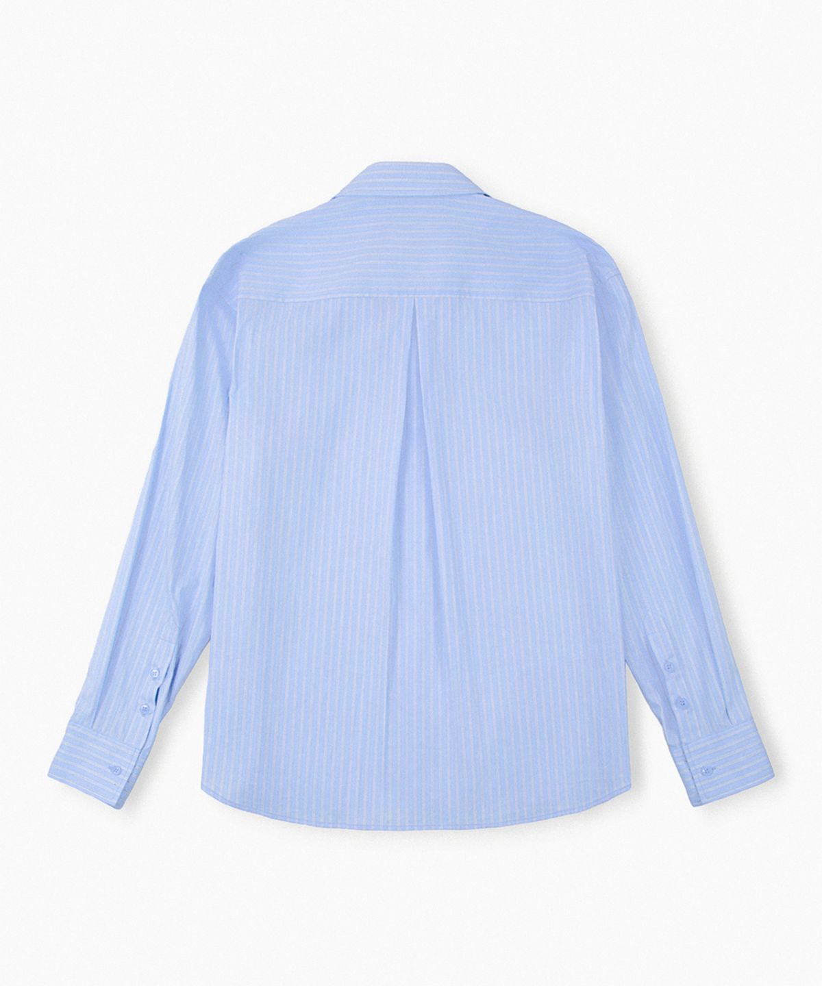 레뷰라(REVURA) BRILLER PIN STRIPE SHIRTS - SKYBLUE