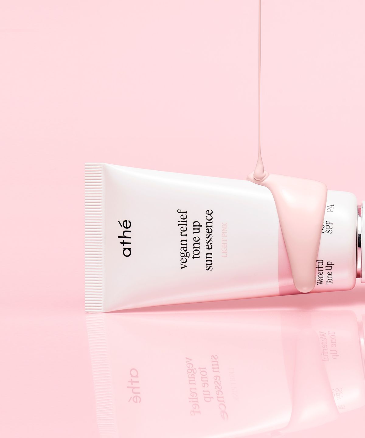 아떼(ATHE) 비건 릴리프 톤업 선에센스 50ml SPF50+ PA++++ 라이트핑크/라이트베이지 택 1
