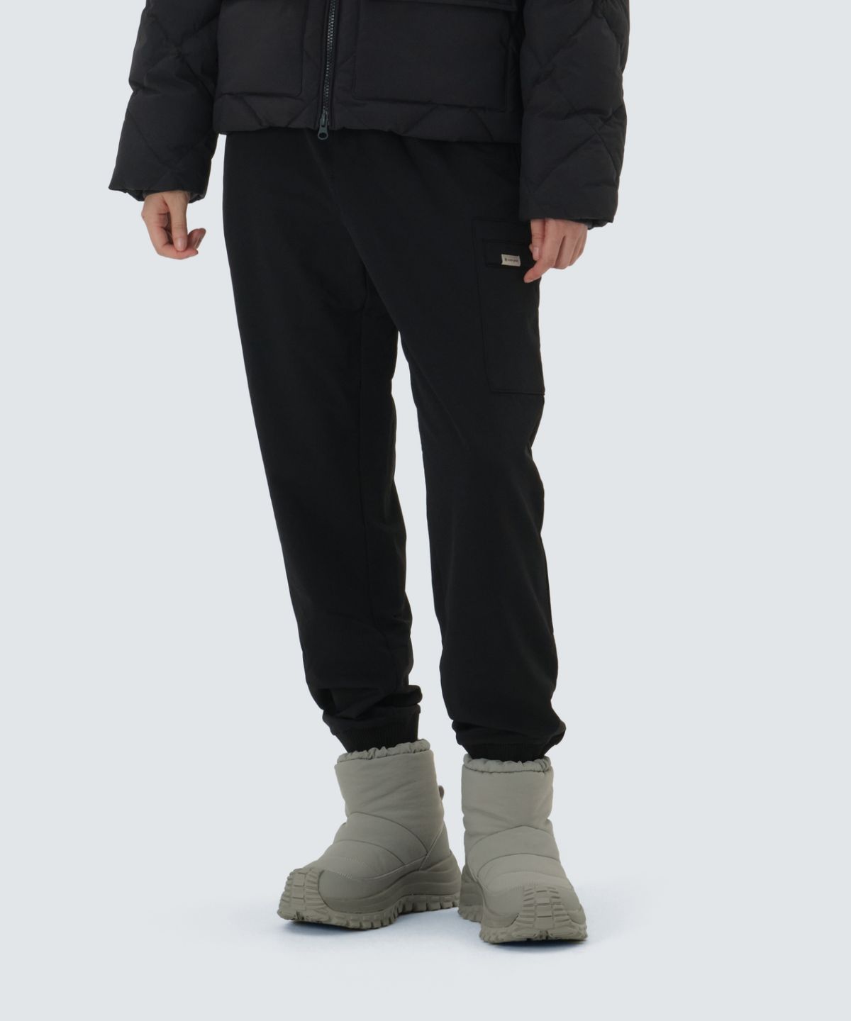 스노우피크 어패럴(SNOWPEAK APPAREL) 라고 기모 조거 팬츠 (S25WUTPT24) Black