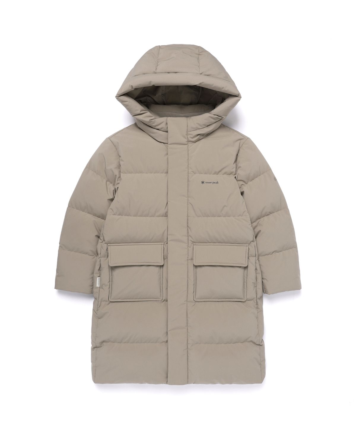 스노우피크 어패럴 키즈(SNOWPEAK APPAREL KIDS) 키즈 티타닉 롱 다운 자켓 (S25WKFDJ86) Tan Gray