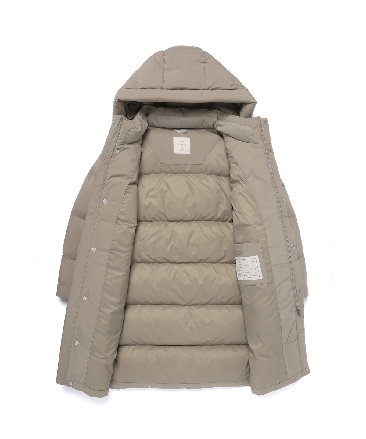 스노우피크 어패럴 키즈(SNOWPEAK APPAREL KIDS) 키즈 티타닉 롱 다운 자켓 (S25WKFDJ86) Tan Gray