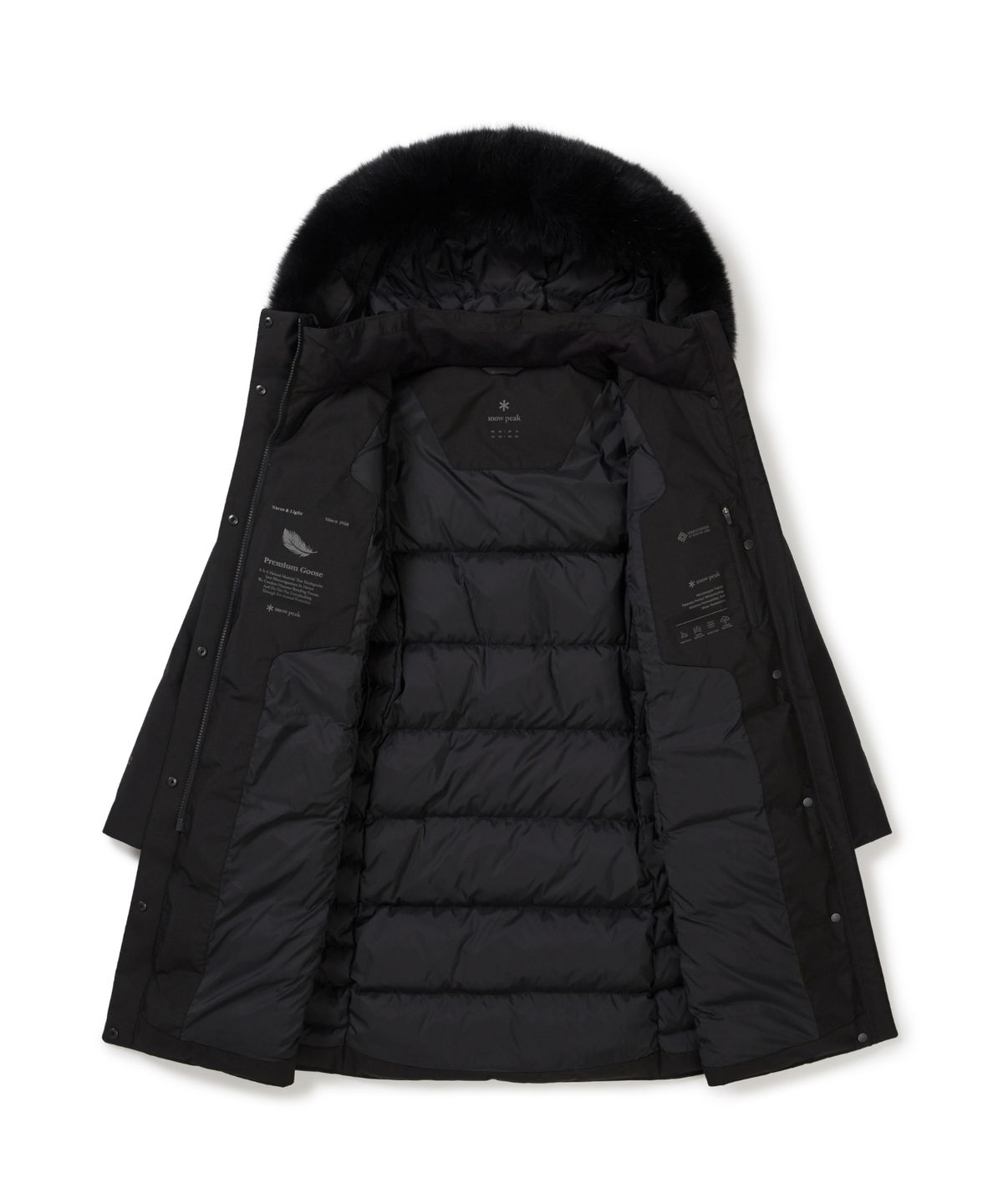 스노우피크 어패럴(SNOWPEAK APPAREL) 드라이피크 윈드스토퍼 여성 롱 헤비 다운 자켓 (S25WWPDJ05) Black