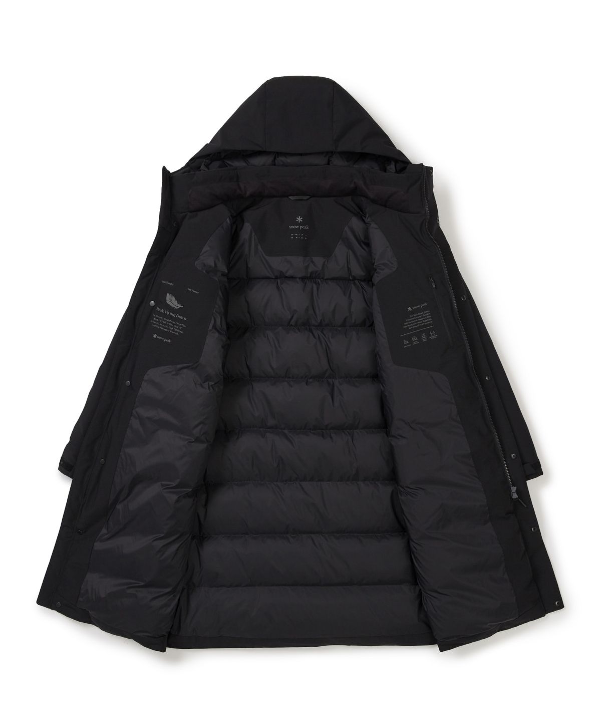 스노우피크 어패럴(SNOWPEAK APPAREL) 2L 티타닉 롱 다운 자켓 (S25WMTDJ36) Black