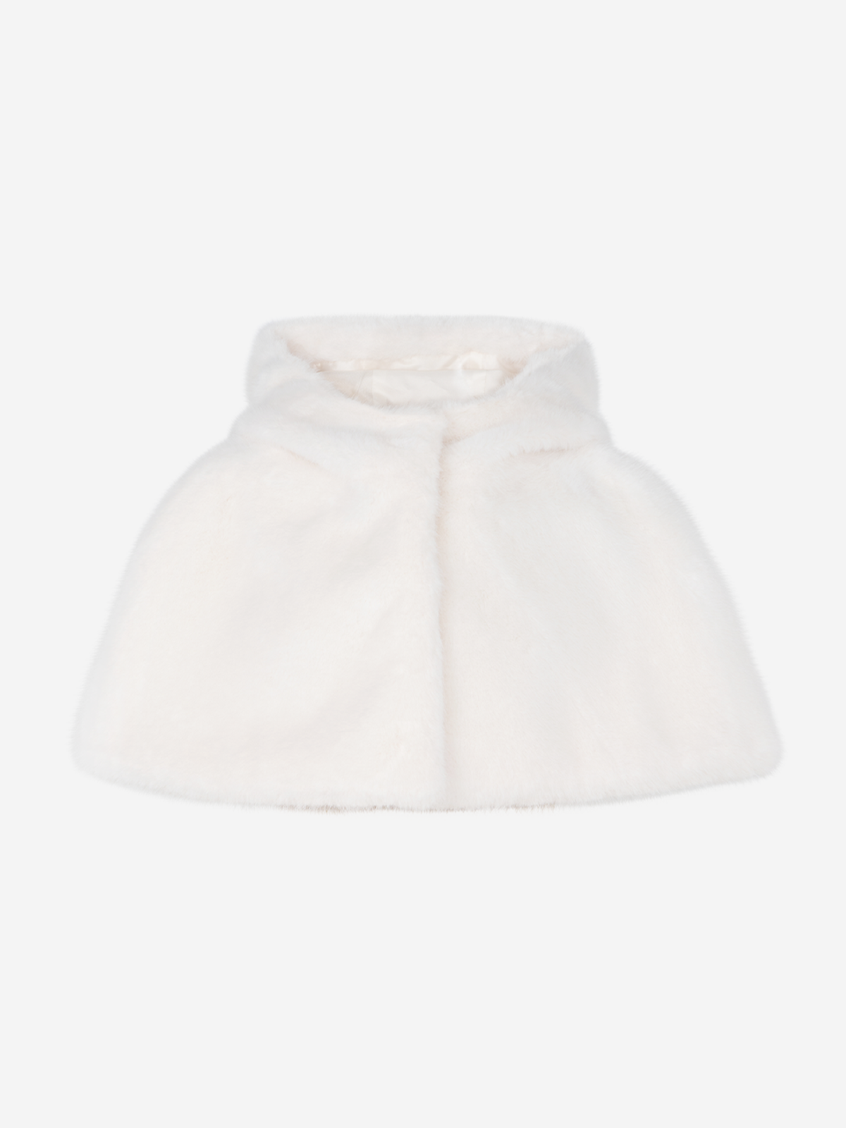 로드로아르(LORDLOAR) FAUX 퍼 케이프 후드 IVORY