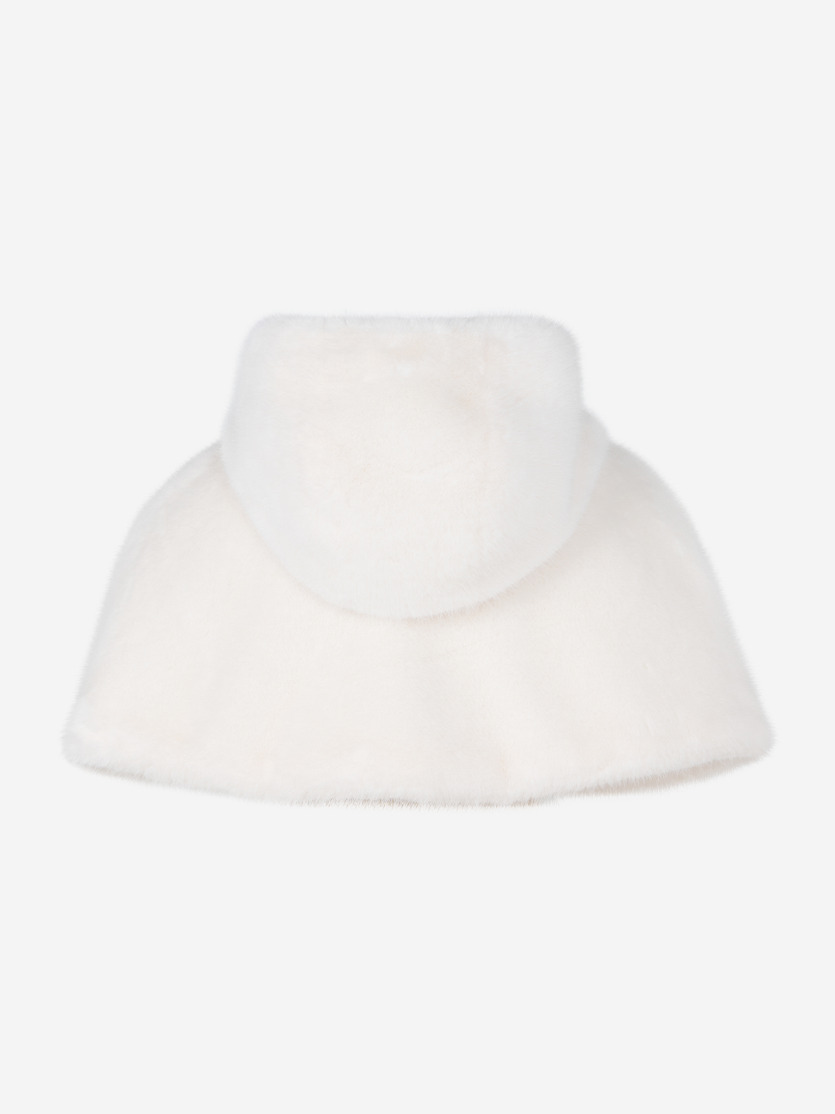 로드로아르(LORDLOAR) FAUX 퍼 케이프 후드 IVORY