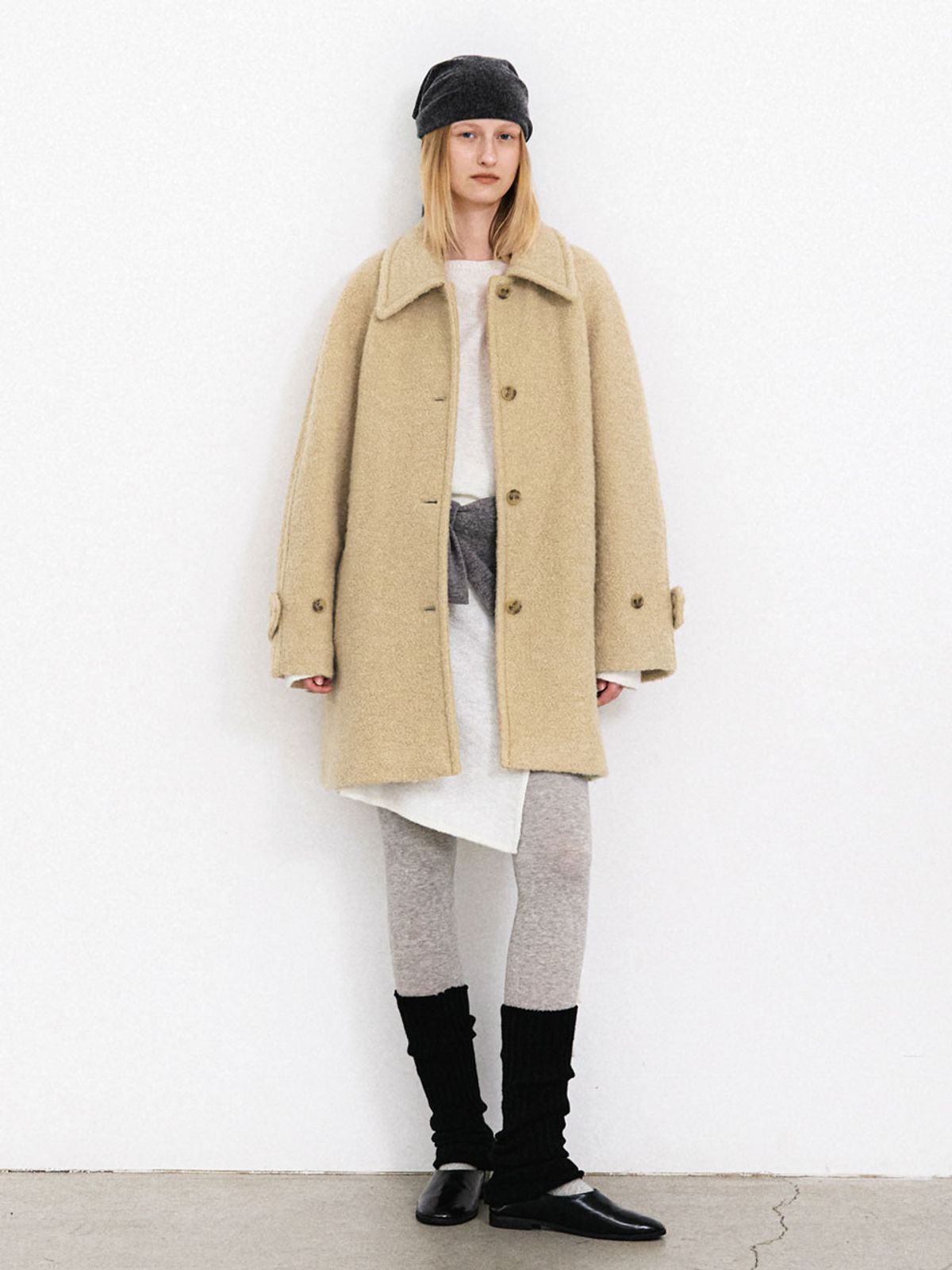 아틀리에 나인(ATELIER NAIN) FLUFFY WOOL BOUCLE COAT(CT-1470)