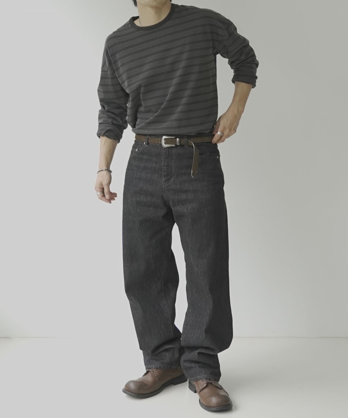 시도(SIIIIDO) JONAH PF SILHOUETTE SELVEDGE RAW DENIM #2