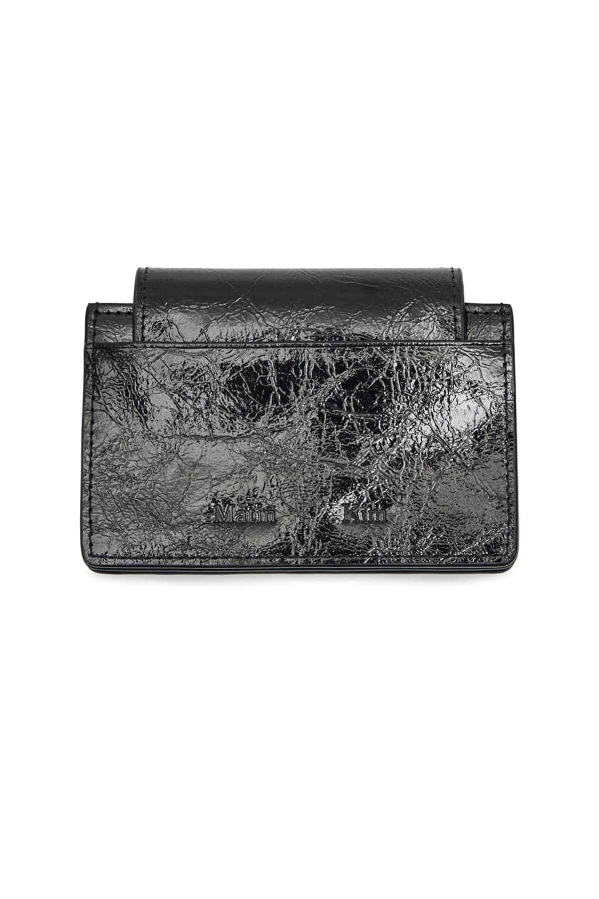 MUSINSA公式 | MATIN KIM GLAZED ACCORDION WALLET IN BLACK