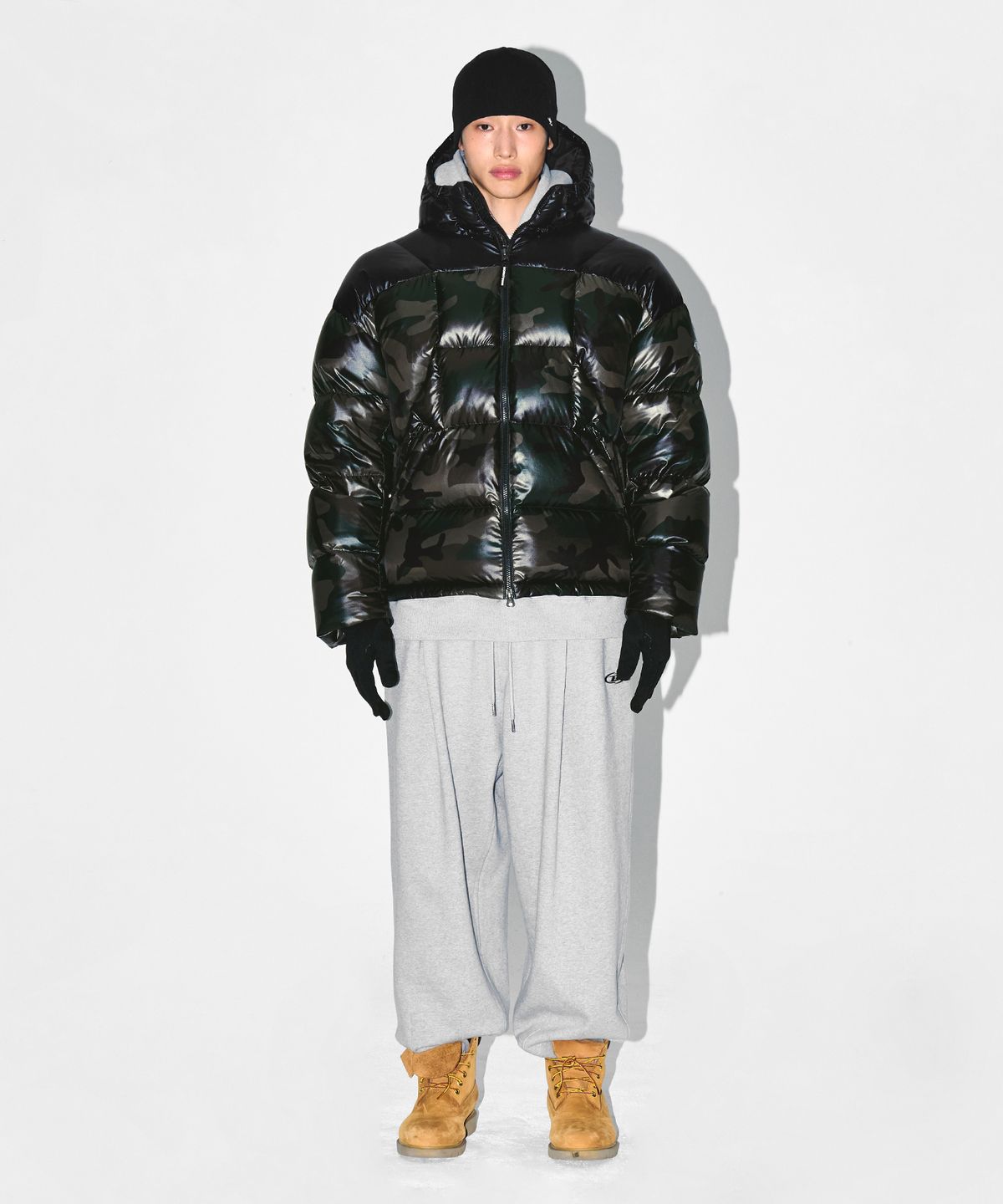 본투윈(BORN TO WIN) SILVER B RIPSTOP PUFFER DOWN [CAMO]