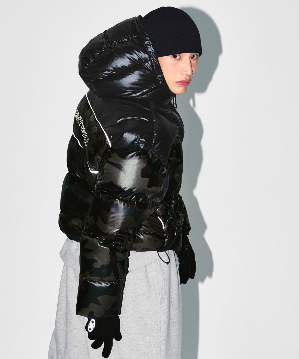 본투윈(BORN TO WIN) SILVER B RIPSTOP PUFFER DOWN [CAMO]