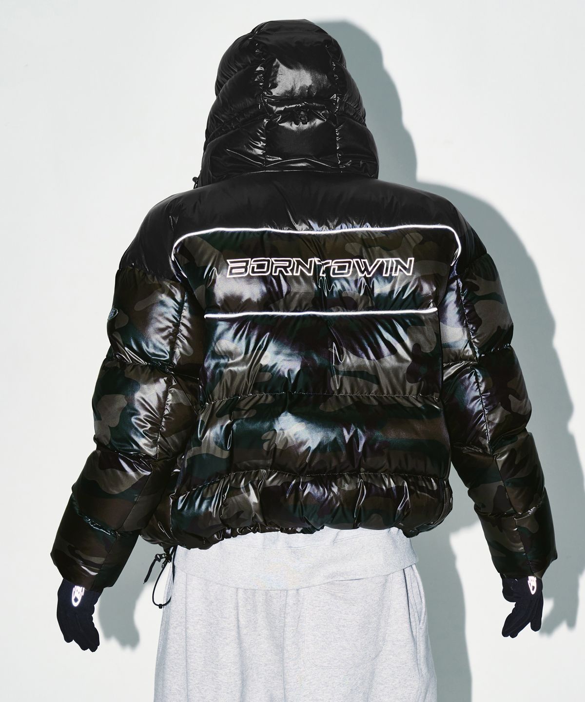 본투윈(BORN TO WIN) SILVER B RIPSTOP PUFFER DOWN [CAMO]