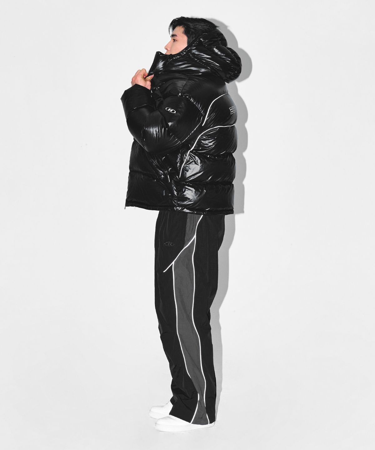 본투윈(BORN TO WIN) SILVER B RIPSTOP PUFFER DOWN [BLACK]