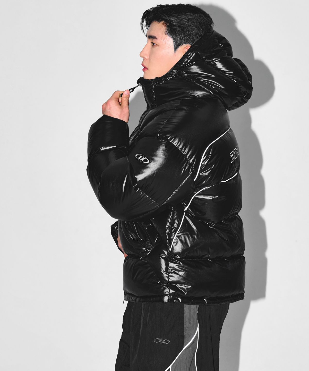 본투윈(BORN TO WIN) SILVER B RIPSTOP PUFFER DOWN [BLACK]