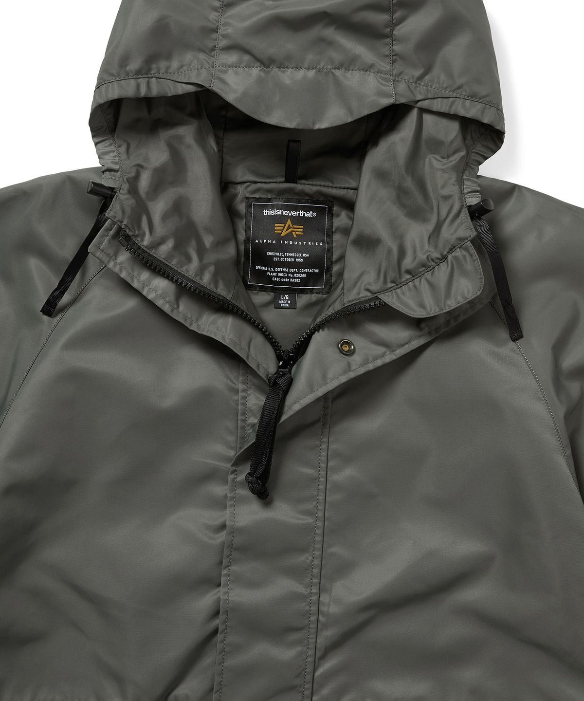 디스이즈네버댓(THISISNEVERTHAT) TNT ALPHA Cold Weather Parka Field Grey