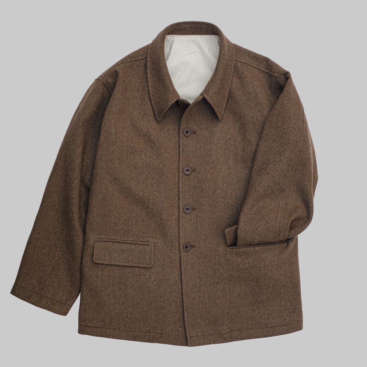 뗄라(TELA) Brown Wool Work Jacket