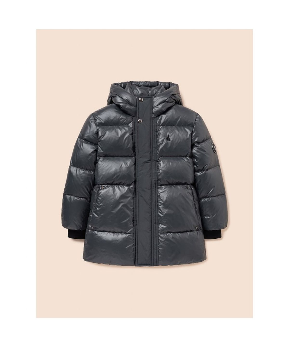 빈폴 키즈(BEANPOLE KIDS) 샤이니 덕다운 하프패딩  애쉬 (BI5X38U074)