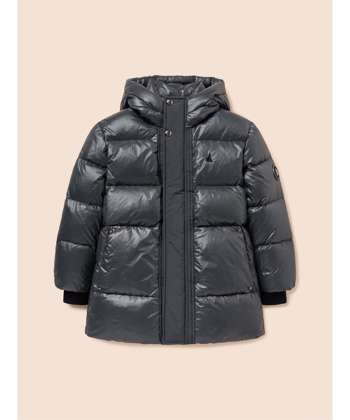 빈폴 키즈(BEANPOLE KIDS) 샤이니 덕다운 하프패딩  애쉬 (BI5X38U074)