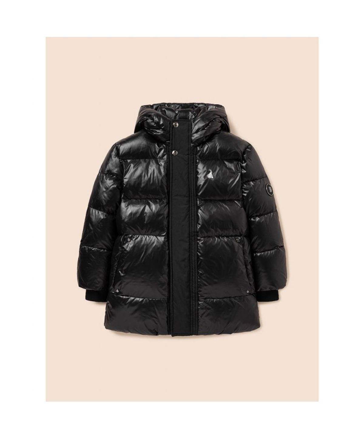 빈폴 키즈(BEANPOLE KIDS) 샤이니 덕다운 하프패딩  블랙 (BI5X38U075)