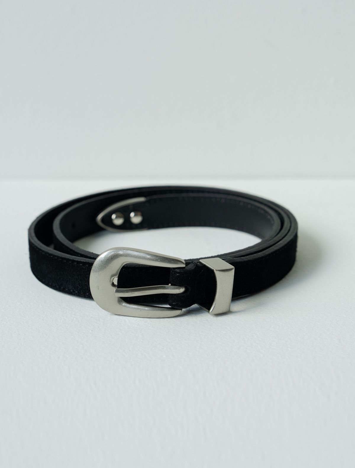 클루니(CLUNY) Vintage cow leather buckle belt - (2types)